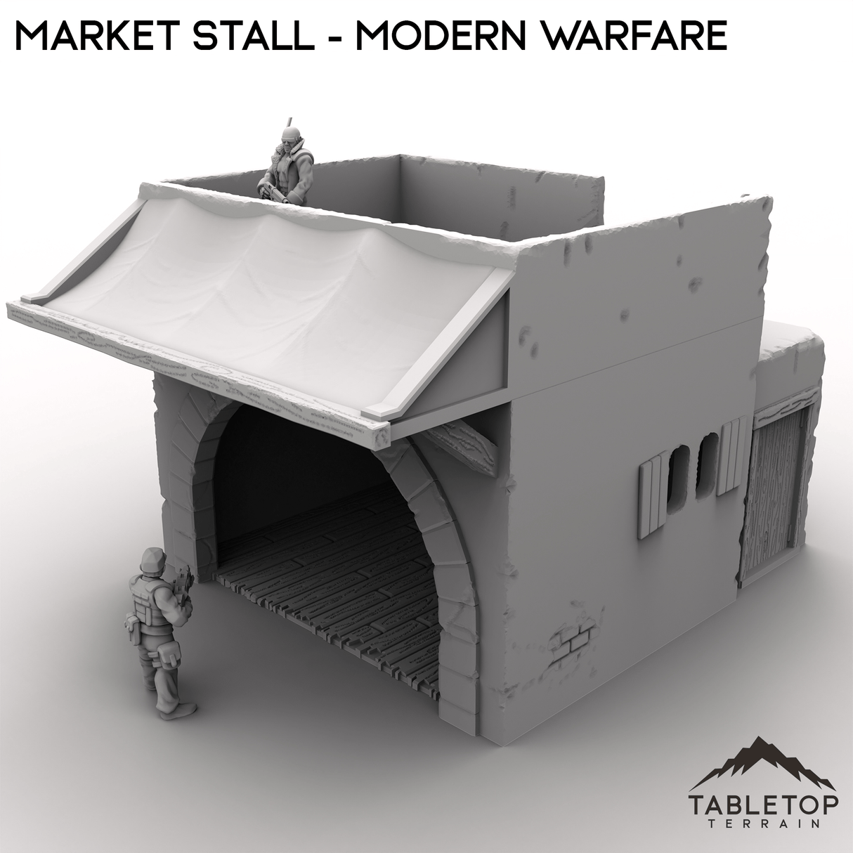 Tabletop Terrain Building Market Stall - Modern Warfare