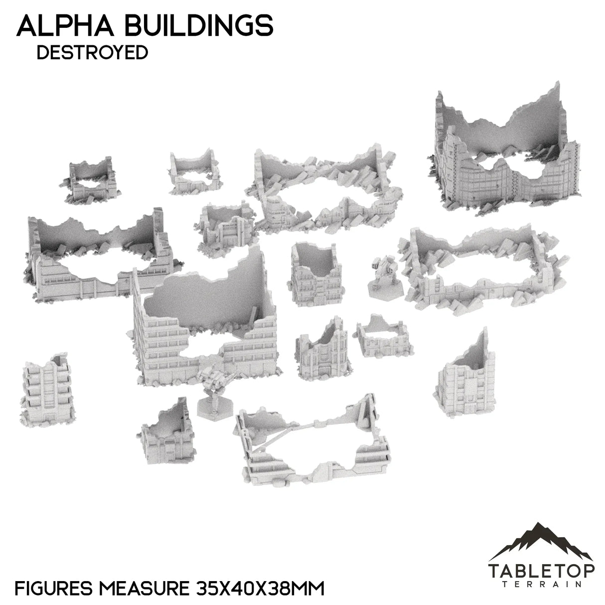 Tabletop Terrain Building Mecha City Alpha Buildings