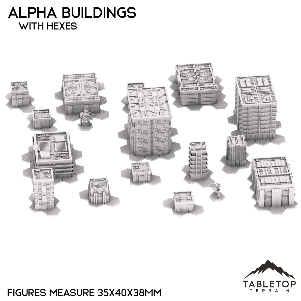 Tabletop Terrain Building Mecha City Alpha Buildings