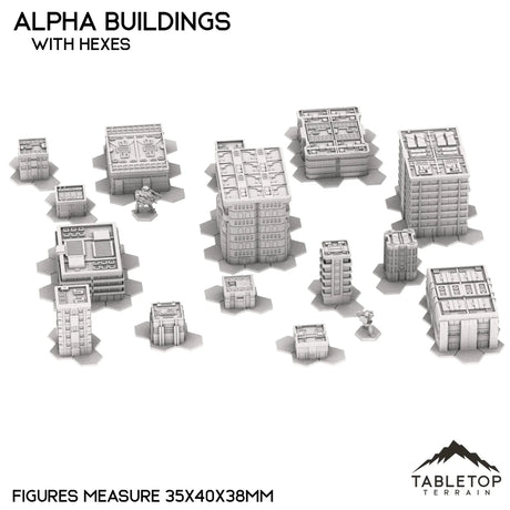 Tabletop Terrain Building Mecha City Alpha Buildings
