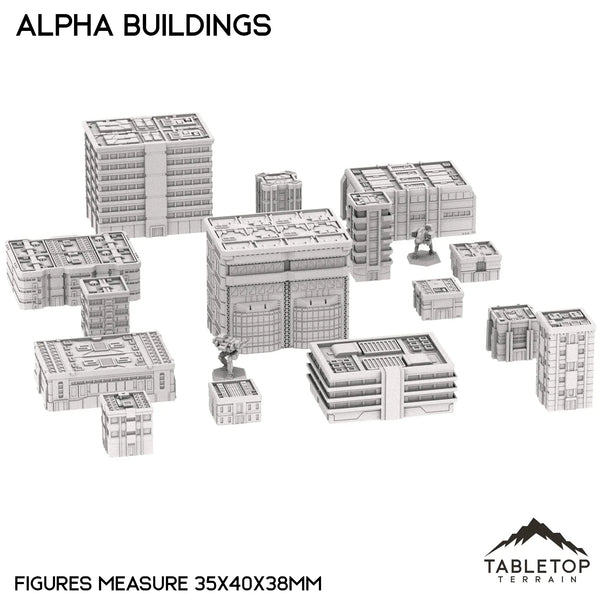 Tabletop Terrain Building Mecha City Alpha Buildings