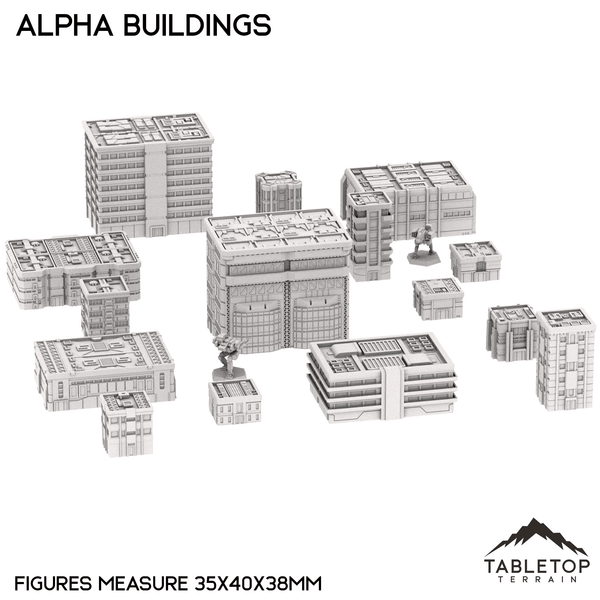 Tabletop Terrain Building Mecha City Alpha Buildings