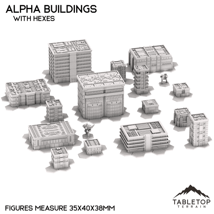 Tabletop Terrain Building Mecha City Alpha Buildings