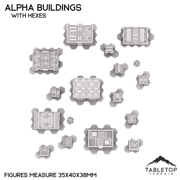 Tabletop Terrain Building Mecha City Alpha Buildings