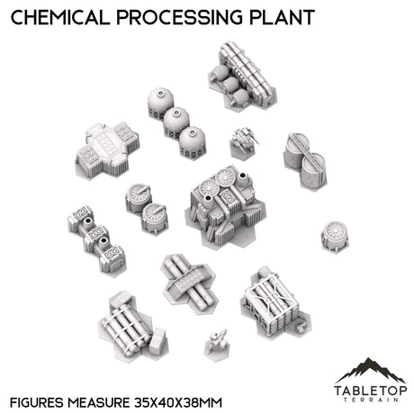 Tabletop Terrain Building Mecha City Chemical Processing Plant