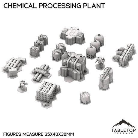 Tabletop Terrain Building Mecha City Chemical Processing Plant