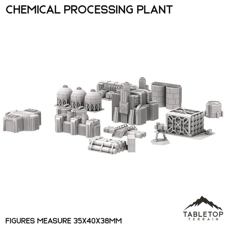 Tabletop Terrain Building Mecha City Chemical Processing Plant