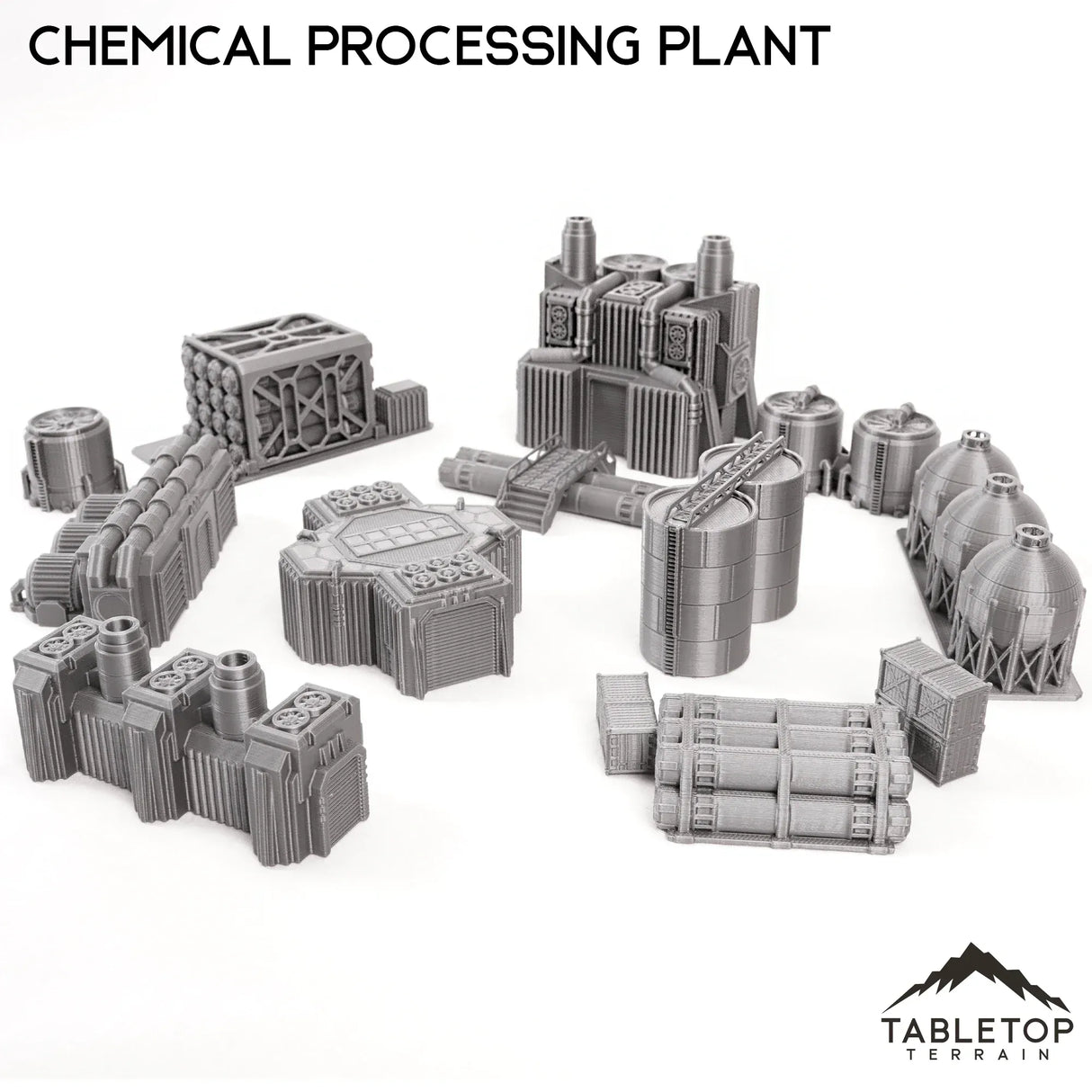 Tabletop Terrain Building Mecha City Chemical Processing Plant