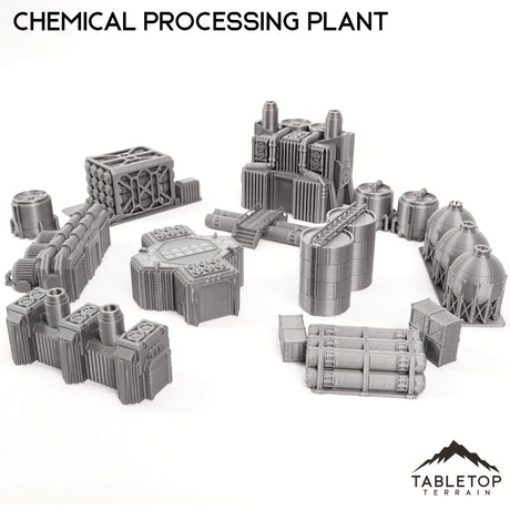 Tabletop Terrain Building Mecha City Chemical Processing Plant