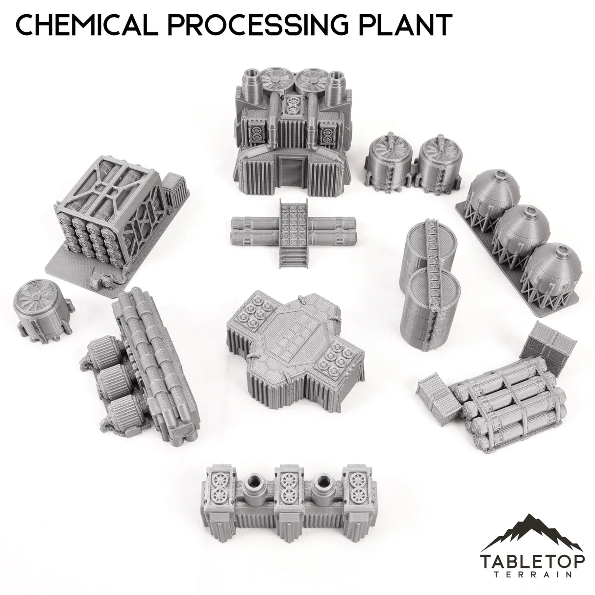 Tabletop Terrain Building Mecha City Chemical Processing Plant