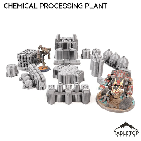 Tabletop Terrain Building Mecha City Chemical Processing Plant
