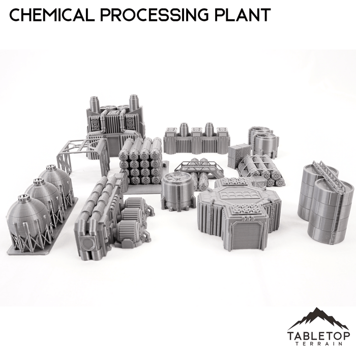 Tabletop Terrain Building Mecha City Chemical Processing Plant