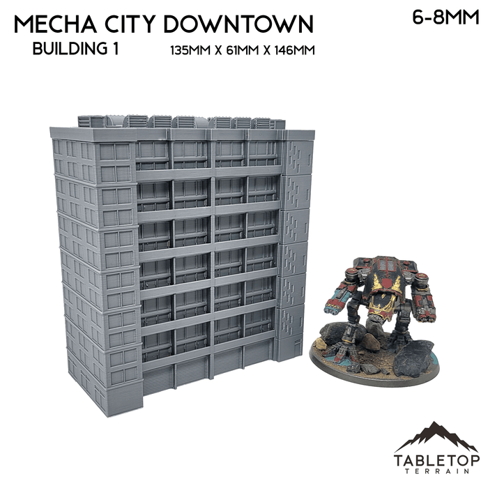 Tabletop Terrain Building Mecha City Downtown Buildings - Bundle 2