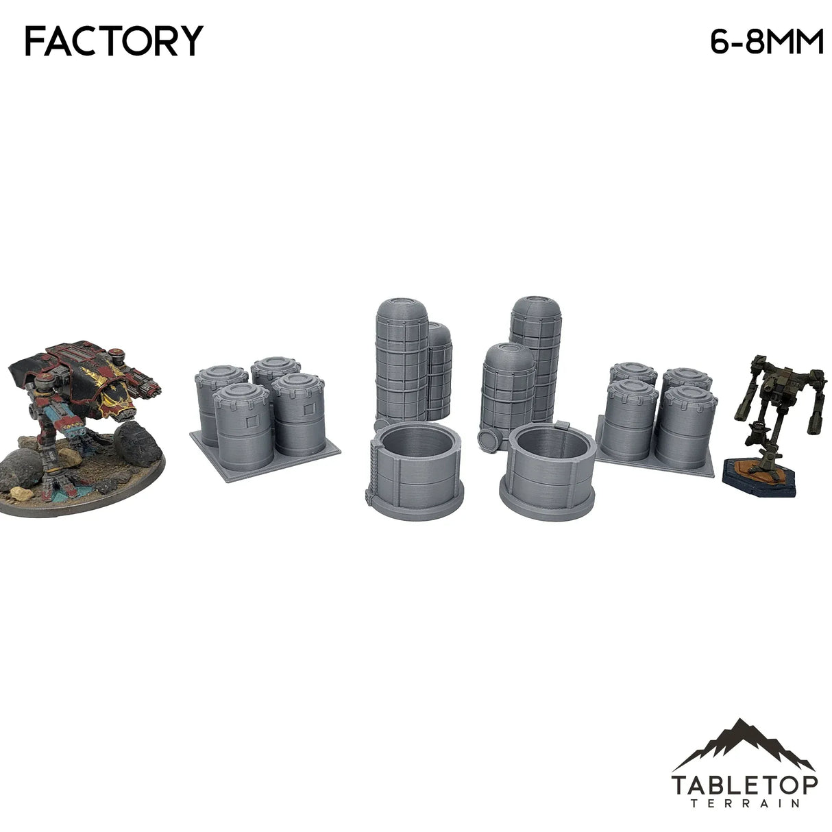 Tabletop Terrain Building Mecha City Factory