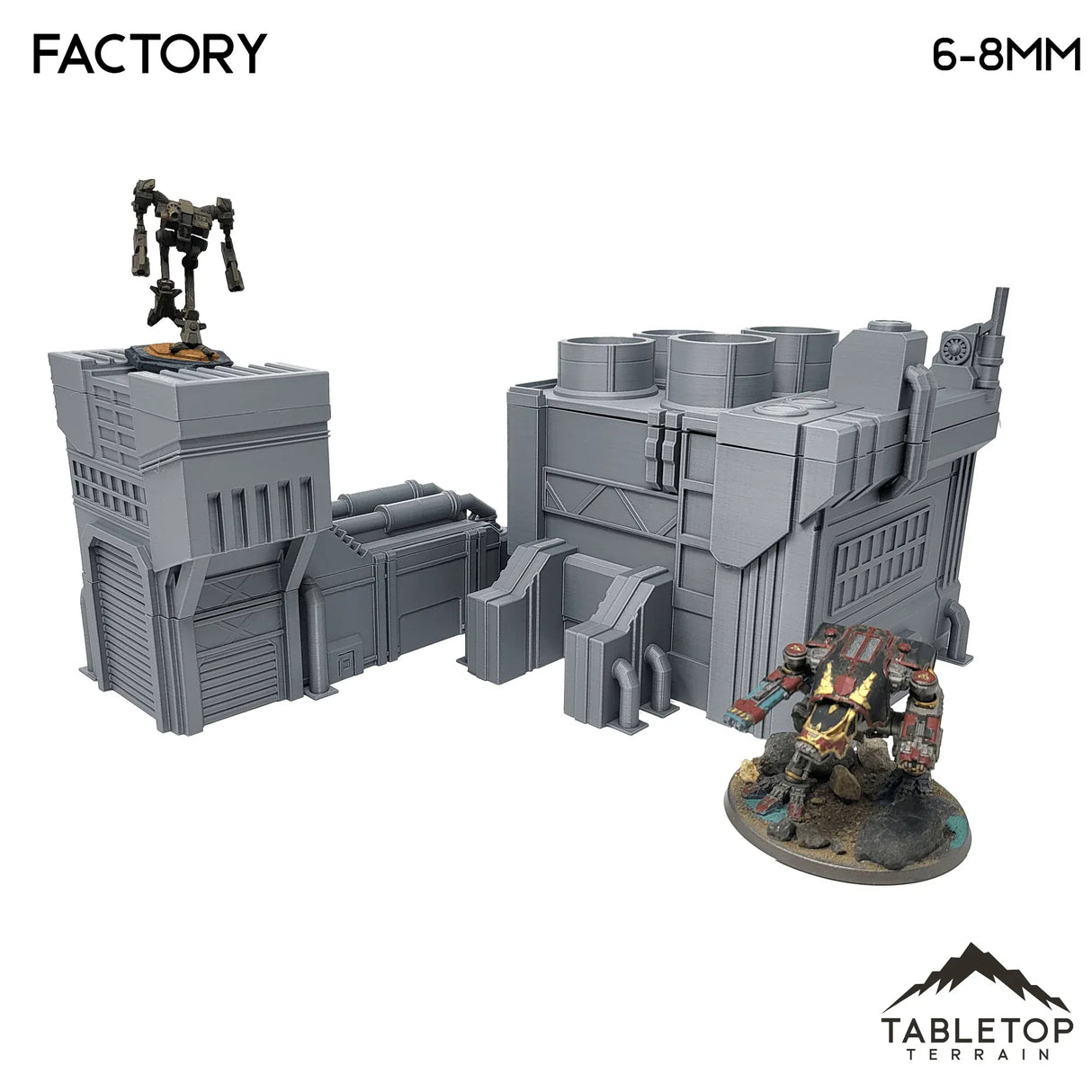 Tabletop Terrain Building Mecha City Factory