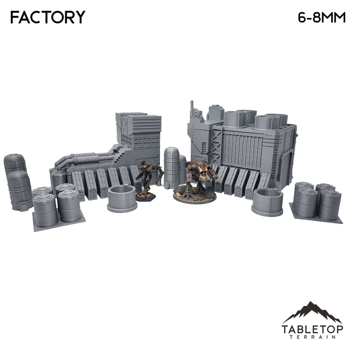 Tabletop Terrain Building Mecha City Factory