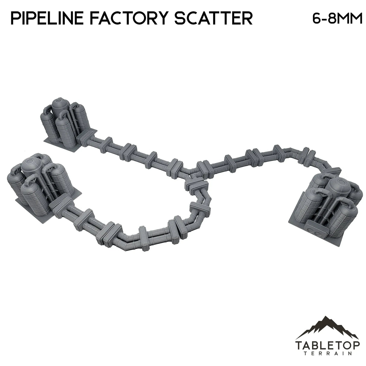 Tabletop Terrain Building Mecha City Pipeline Factory Scatter