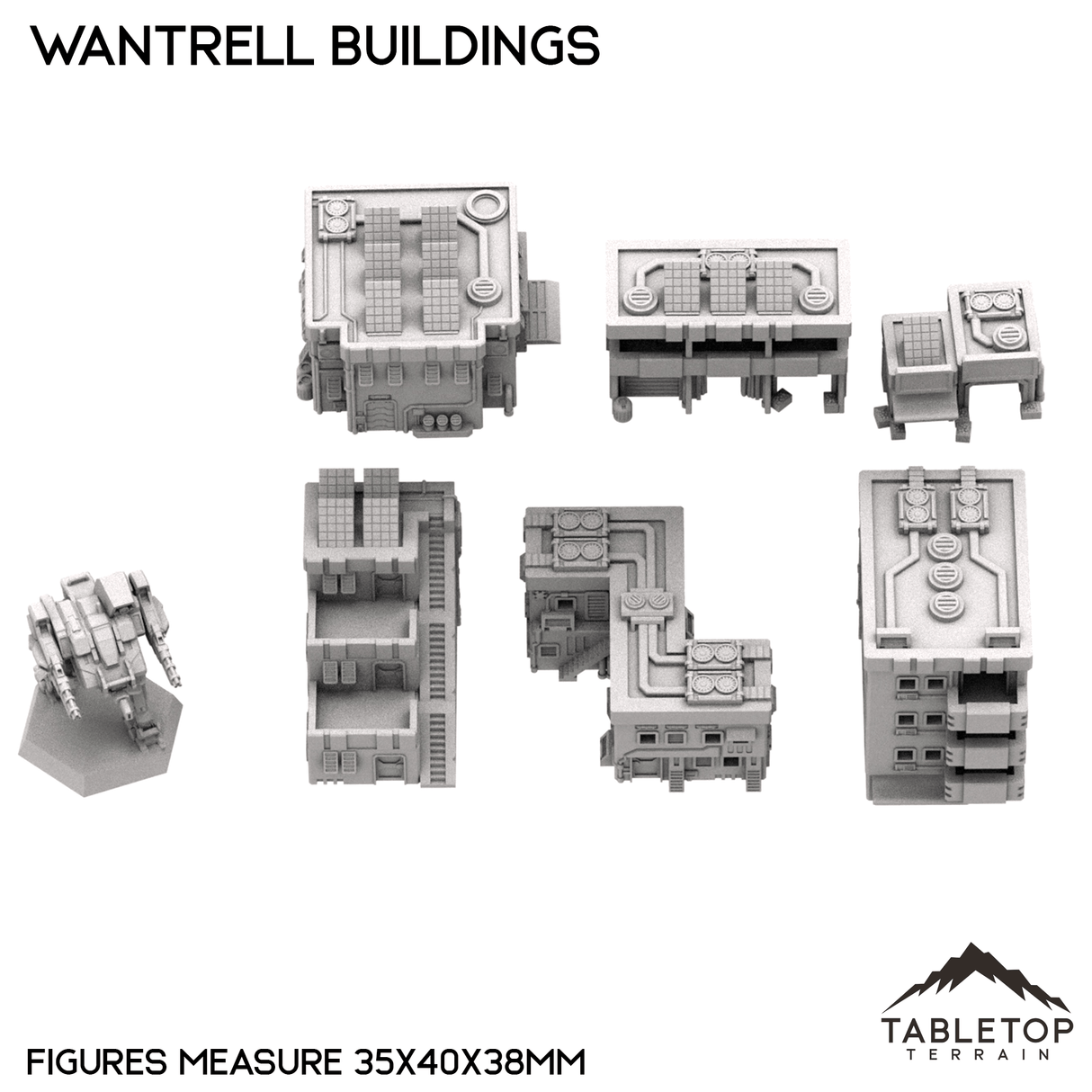 Tabletop Terrain Building Mecha City Wantrell Buildings