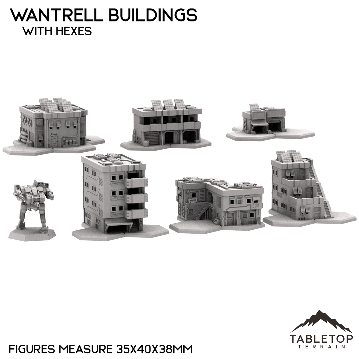 Tabletop Terrain Building Mecha City Wantrell Buildings