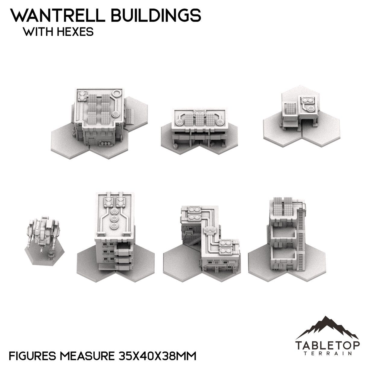 Tabletop Terrain Building Mecha City Wantrell Buildings