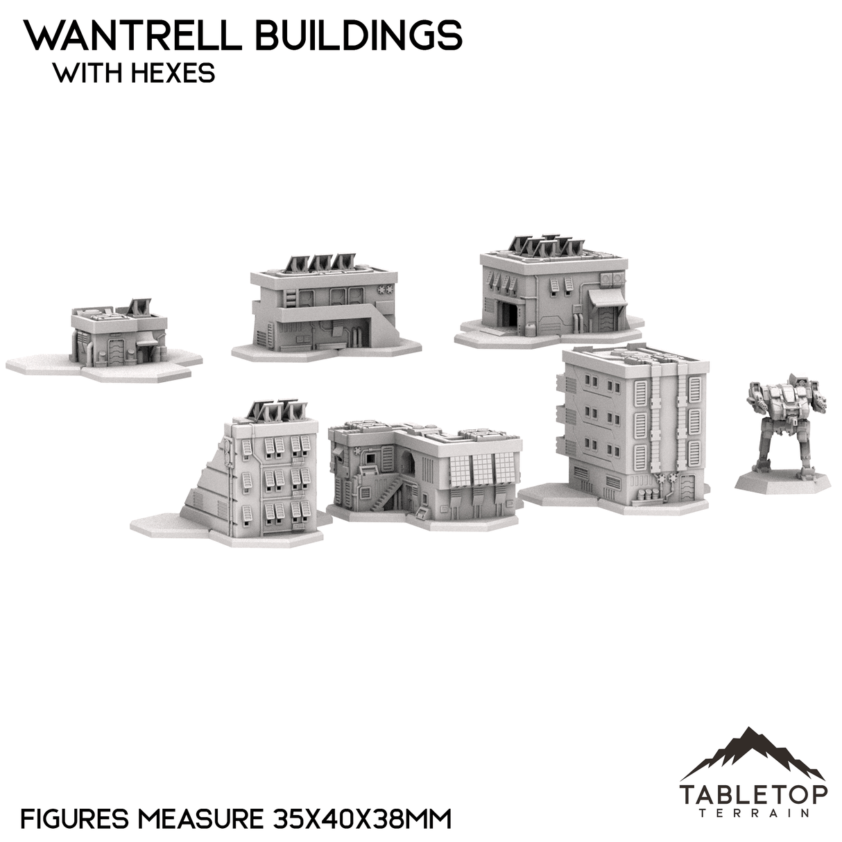 Tabletop Terrain Building Mecha City Wantrell Buildings