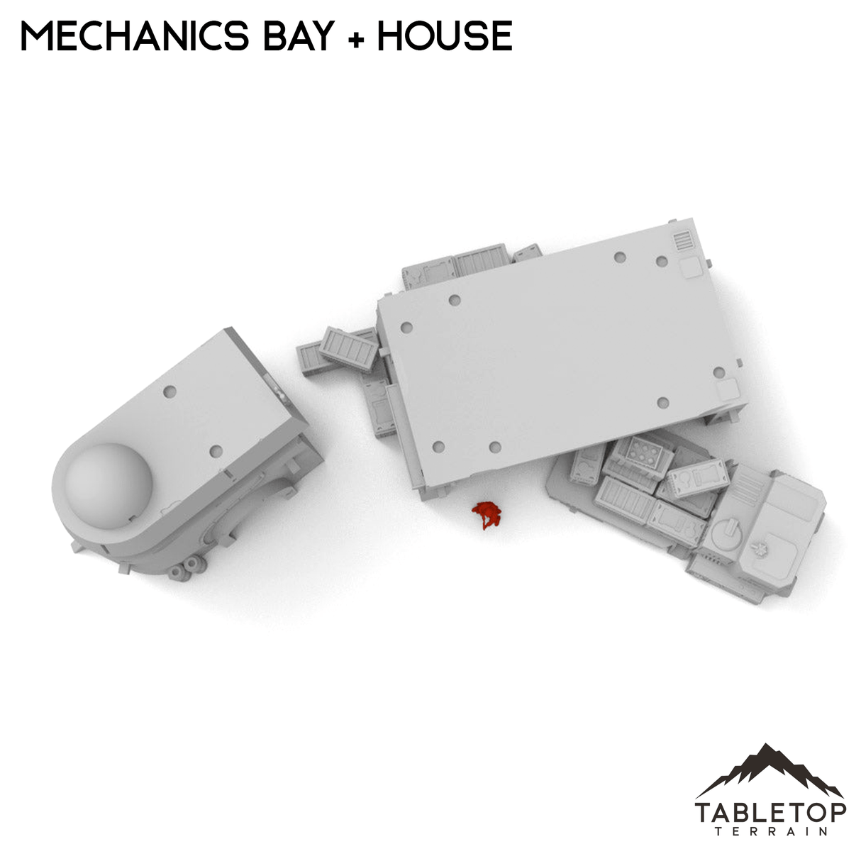 Tabletop Terrain Building Mechanics Bay + House Bundle