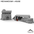 Tabletop Terrain Building Mechanics Bay + House Bundle