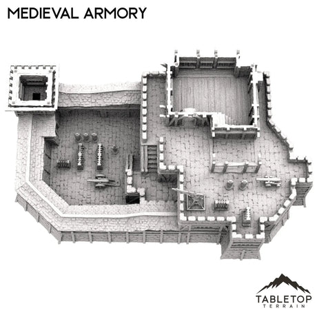 Tabletop Terrain Building Medieval Armory