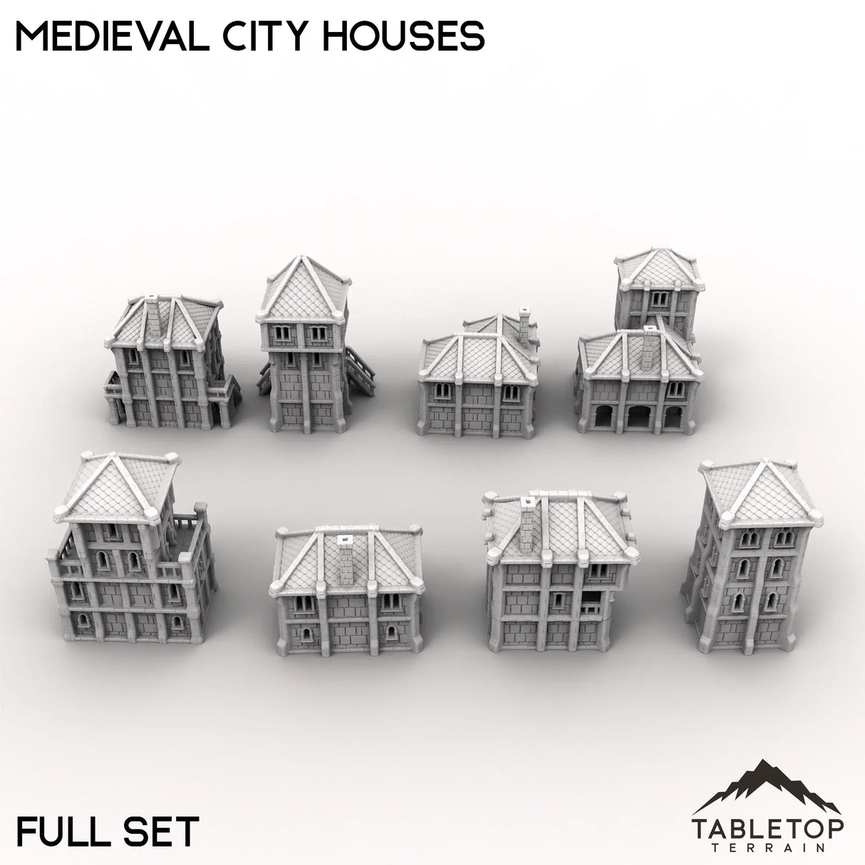 Tabletop Terrain Building Medieval City Houses