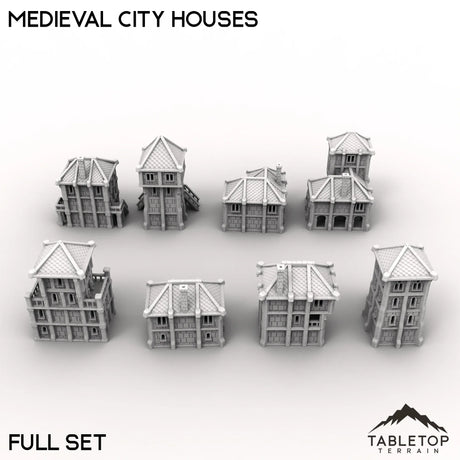 Tabletop Terrain Building Medieval City Houses