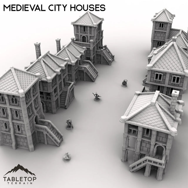 Tabletop Terrain Building Medieval City Houses