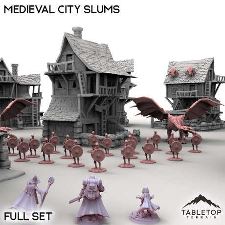 Tabletop Terrain Building Medieval City Slums