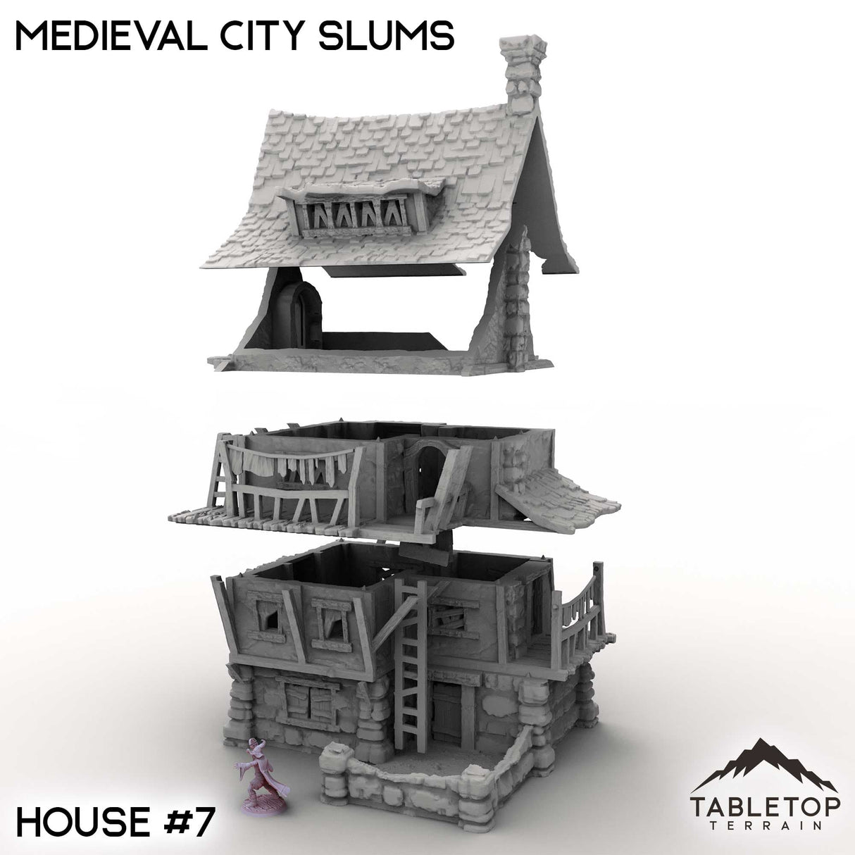 Tabletop Terrain Building Medieval City Slums