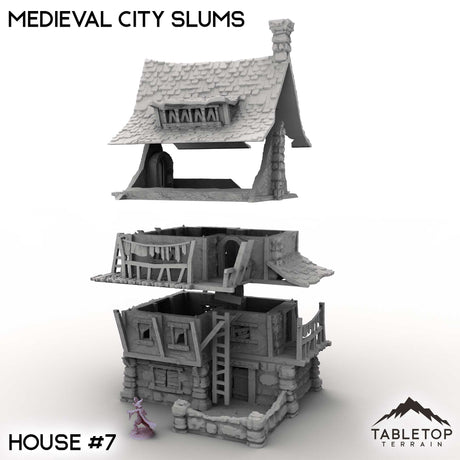 Tabletop Terrain Building Medieval City Slums