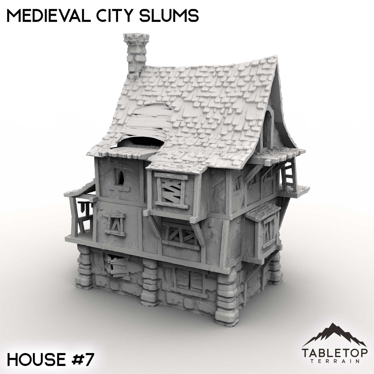 Tabletop Terrain Building Medieval City Slums