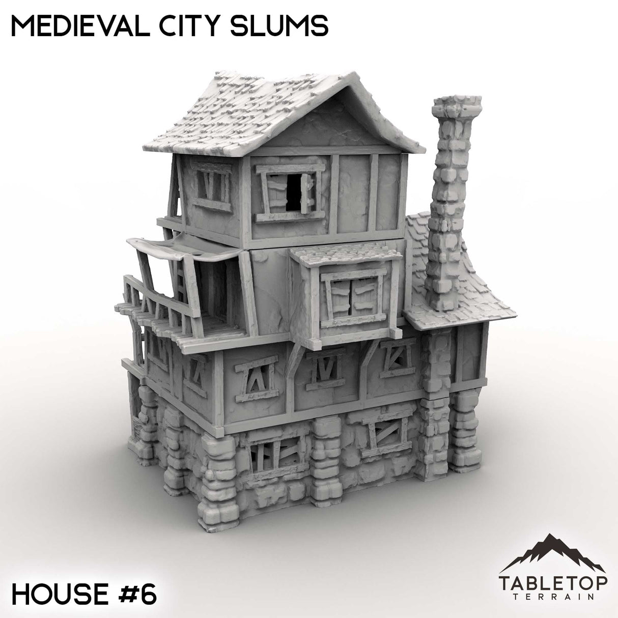 Tabletop Terrain Building Medieval City Slums