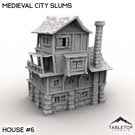 Tabletop Terrain Building Medieval City Slums
