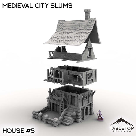 Tabletop Terrain Building Medieval City Slums