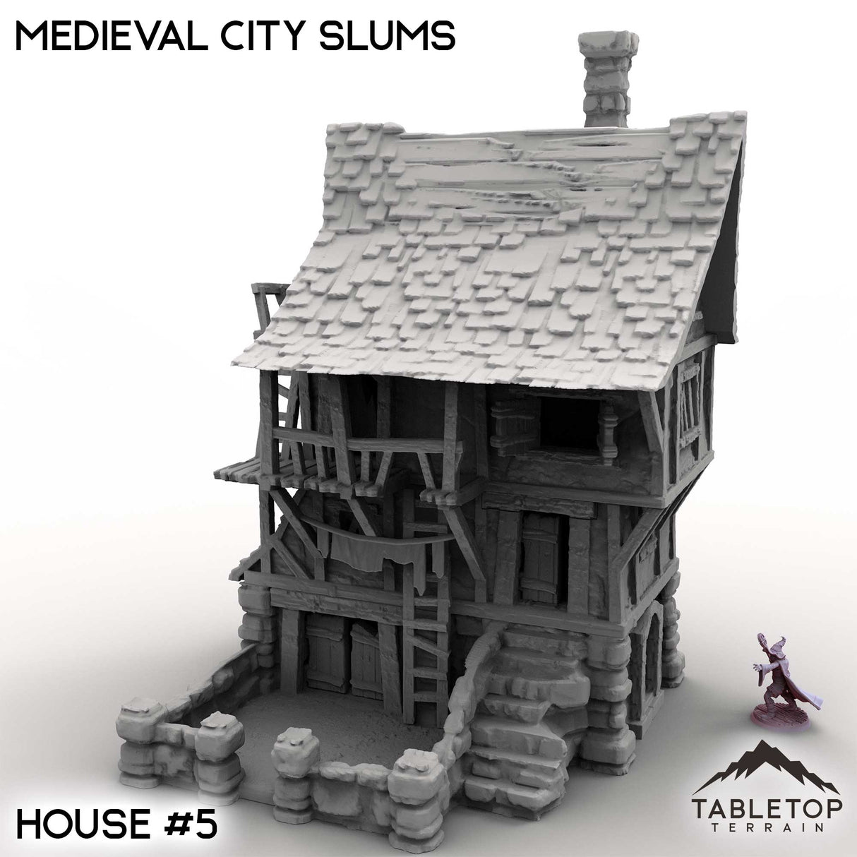 Tabletop Terrain Building Medieval City Slums