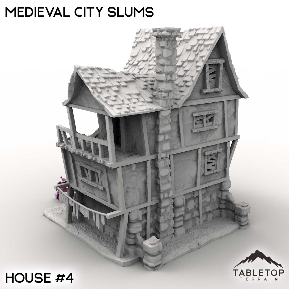 Tabletop Terrain Building Medieval City Slums