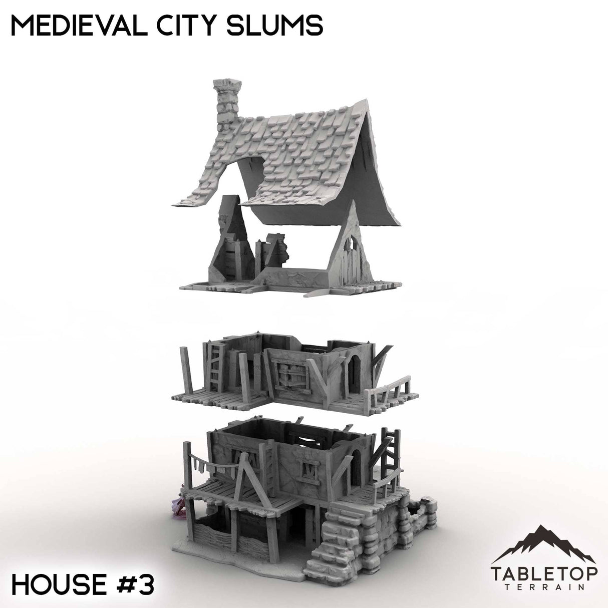 Tabletop Terrain Building Medieval City Slums