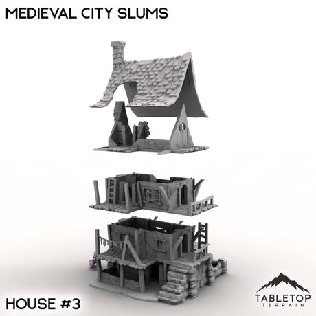 Tabletop Terrain Building Medieval City Slums