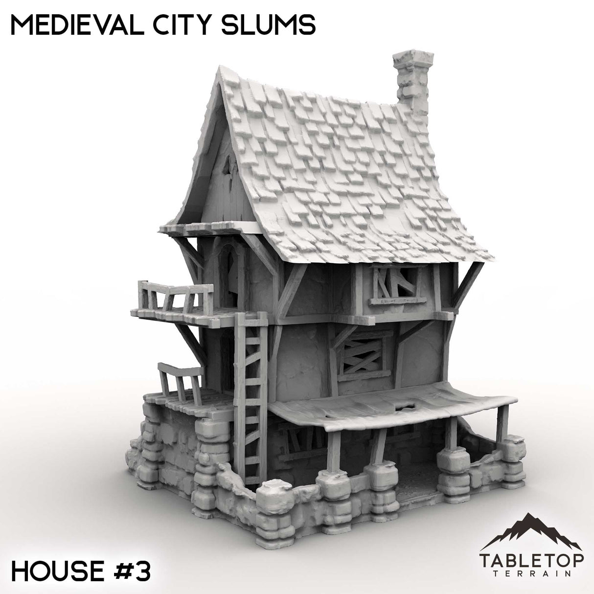 Tabletop Terrain Building Medieval City Slums