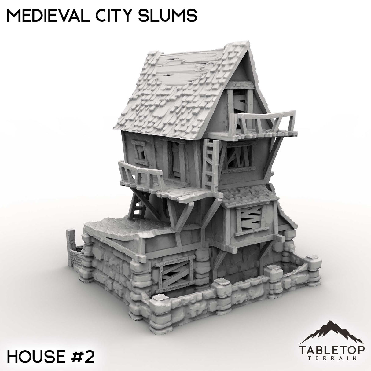 Tabletop Terrain Building Medieval City Slums
