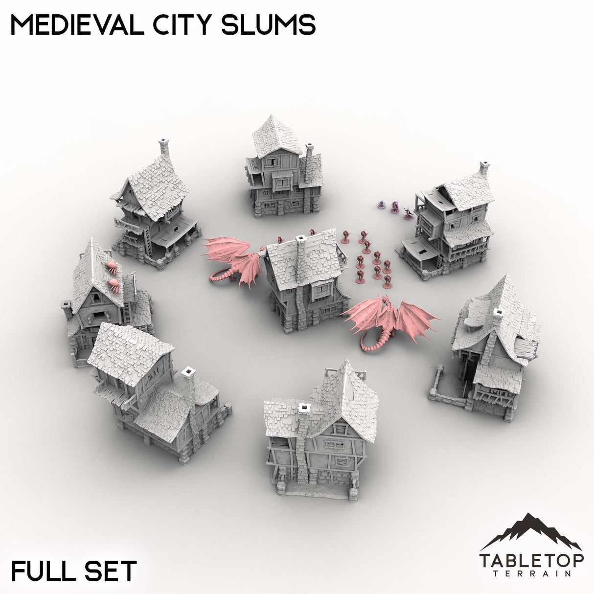 Tabletop Terrain Building Medieval City Slums