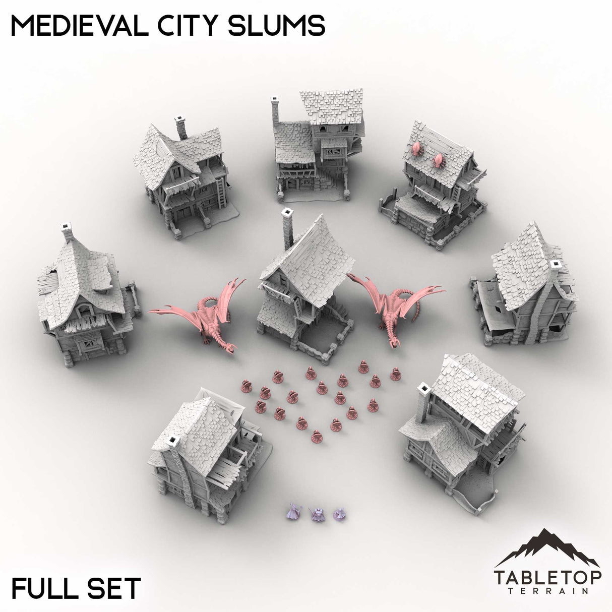 Tabletop Terrain Building Medieval City Slums