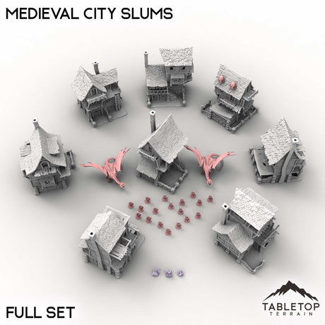 Tabletop Terrain Building Medieval City Slums