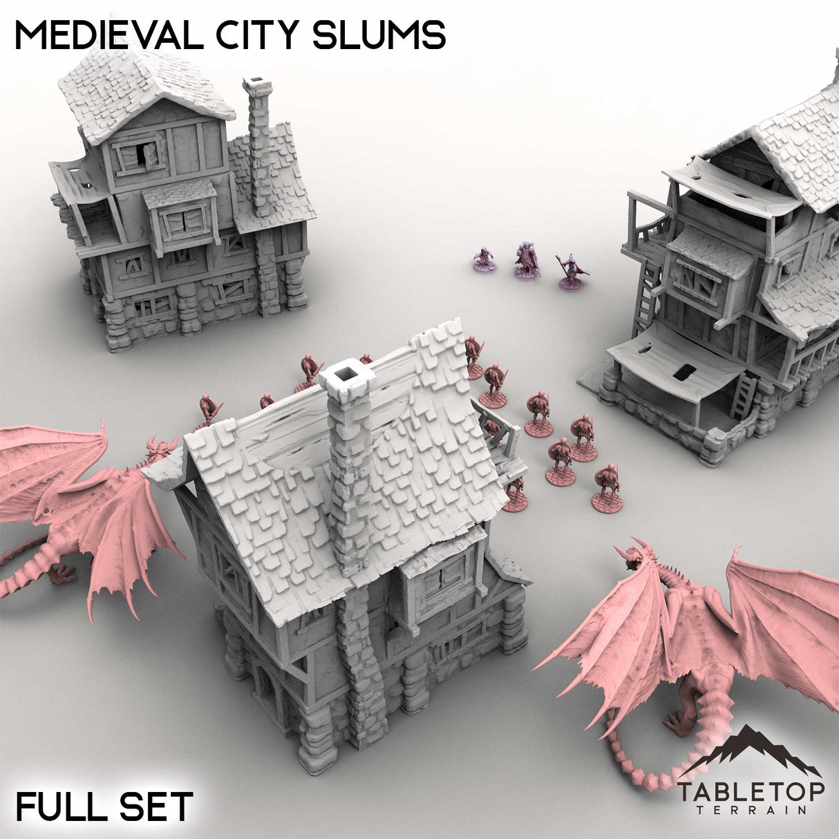 Tabletop Terrain Building Medieval City Slums