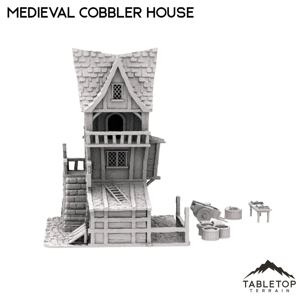 Tabletop Terrain Building Medieval Cobbler House