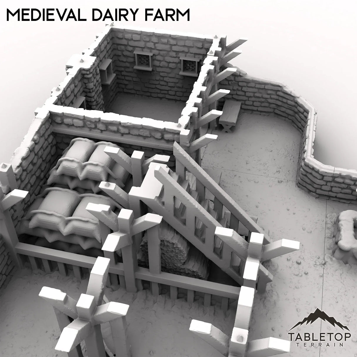 Tabletop Terrain Building Medieval Dairy Farm